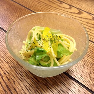 【一寸一品】【パスタ】さっぱりレモンのサラダパスタ